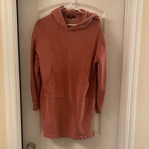 7 For All Mankind Terracotta Hooded Sweatshirt